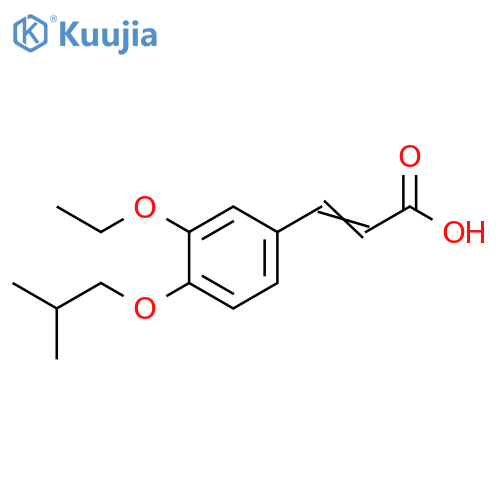 3-3-Ethoxy-4-(2-methylpropoxy)phenylprop-2-enoic Acid structure
