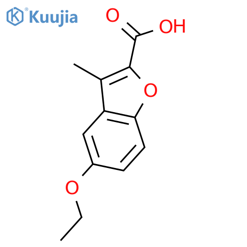 5-ethoxy-3-methyl-1-benzofuran-2-carboxylic Acid structure