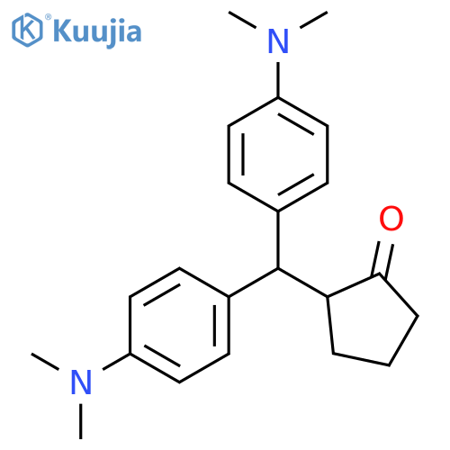 CYCLOPENTANONE, 2-[BIS[4-(DIMETHYLAMINO)PHENYL]METHYL]- structure