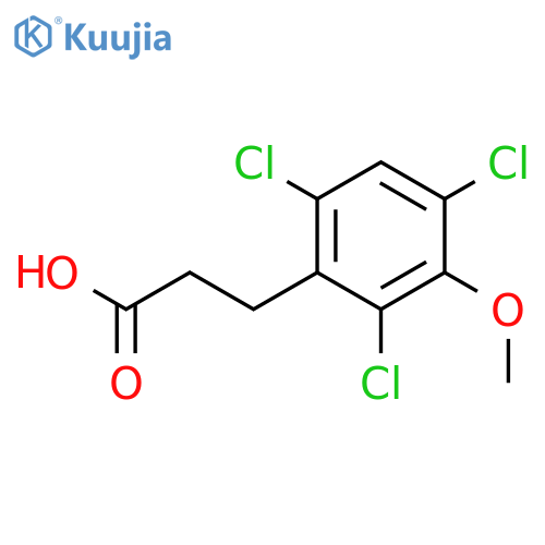 BENZENEPROPANOIC ACID, 2,4,6-TRICHLORO-3-METHOXY- structure