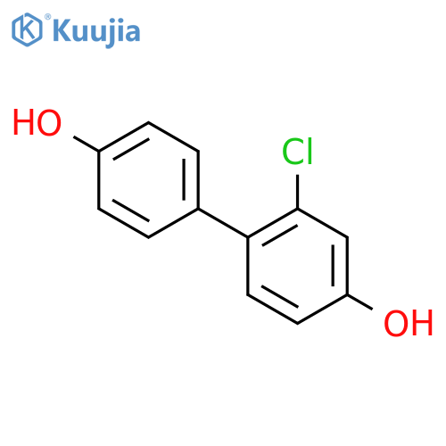 [1,1'-Biphenyl]-4,4'-diol,2-chloro- structure