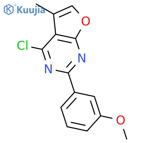 Furo[2,3-d]pyrimidine, 4-chloro-2-(3-methoxyphenyl)-5-methyl- structure