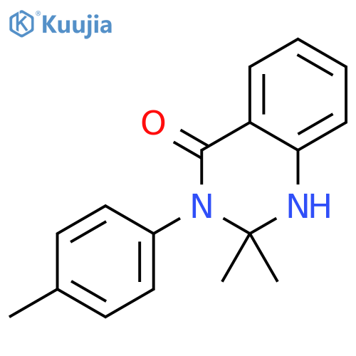 4(1H)-Quinazolinone, 2,3-dihydro-2,2-dimethyl-3-(4-methylphenyl)- structure