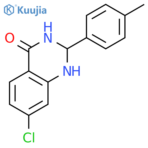 4(1H)-Quinazolinone, 7-chloro-2,3-dihydro-2-(4-methylphenyl)- structure