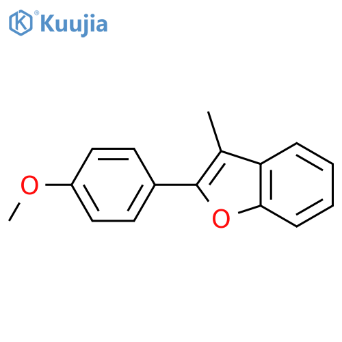 Benzofuran, 2-(4-methoxyphenyl)-3-methyl- structure