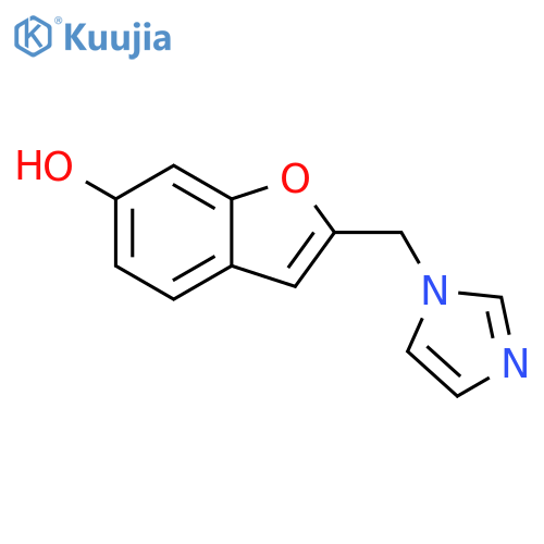 6-Benzofuranol, 2-(1H-imidazol-1-ylmethyl)- structure