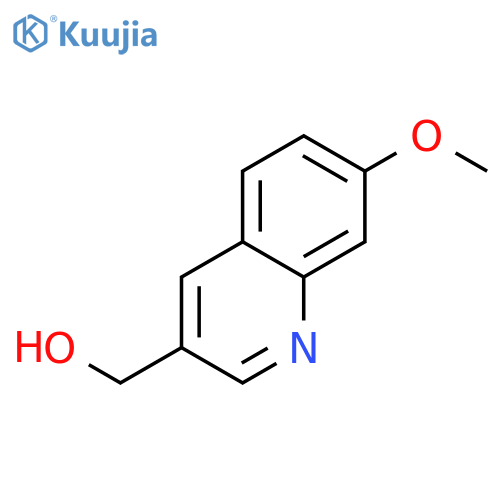 3-Quinolinemethanol, 7-methoxy- structure