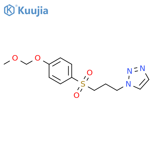 1H-1,2,3-Triazole, 1-[3-[[4-(methoxymethoxy)phenyl]sulfonyl]propyl]- structure