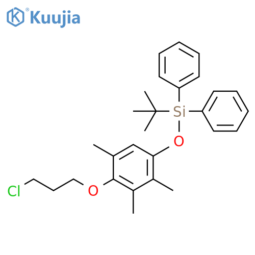 Silane,[4-(3-chloropropoxy)-2,3,5-trimethylphenoxy](1,1-dimethylethyl)diphenyl- structure