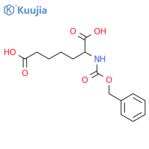 Heptanedioic acid, 2-[[(phenylmethoxy)carbonyl]amino]-, (±)- structure