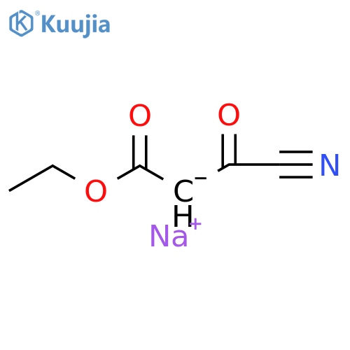 Propanoic acid, 3-cyano-3-oxo-, ethyl ester, ion(1-), sodium (9CI) structure