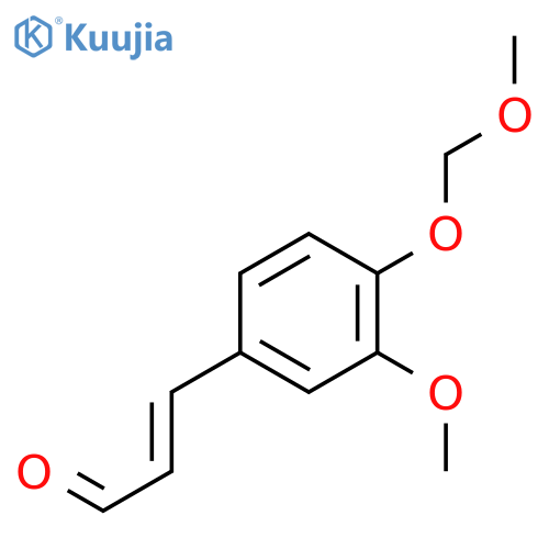 2-Propenal,3-[3-methoxy-4-(methoxymethoxy)phenyl]- structure