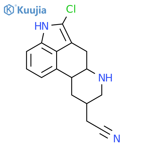 Ergoline-8-acetonitrile,2-chloro-, (8b)-(9CI) structure