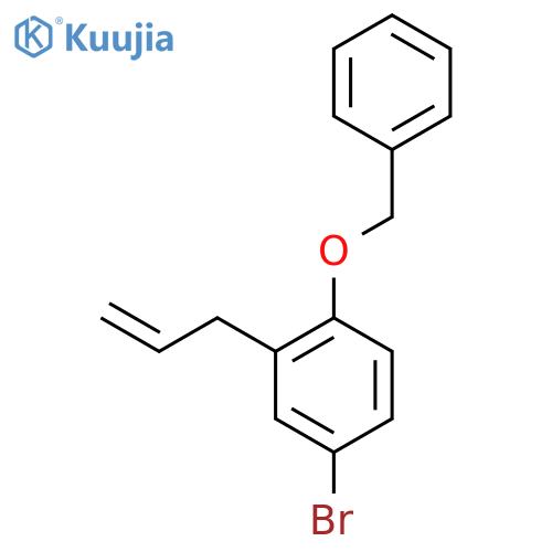 BENZENE, 4-BROMO-1-(PHENYLMETHOXY)-2-(2-PROPENYL)- structure