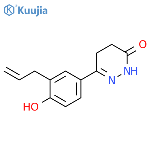 3(2H)-PYRIDAZINONE, 4,5-DIHYDRO-6-[4-HYDROXY-3-(2-PROPENYL)PHENYL]- structure