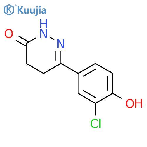 3(2H)-Pyridazinone, 6-(3-chloro-4-hydroxyphenyl)-4,5-dihydro- structure