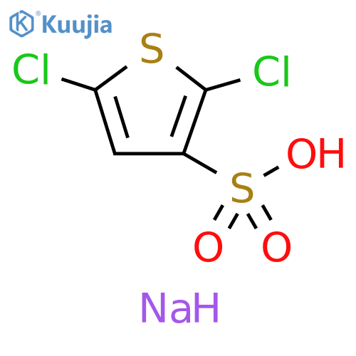3-Thiophenesulfonic acid, 2,5-dichloro-, sodium salt structure