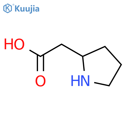 2-(Pyrrolidin-2-yl)acetic acid structure