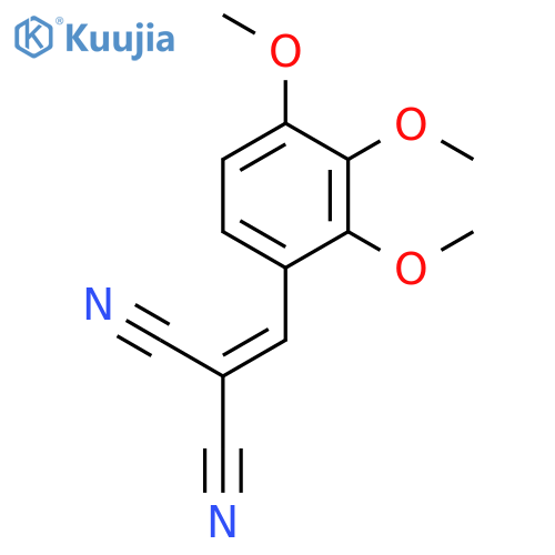 2-(2,3,4-trimethoxyphenyl)methylidenepropanedinitrile structure