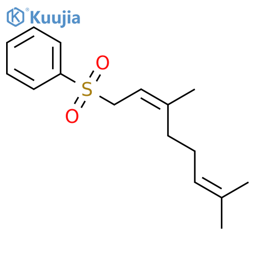 Benzene, [[(2Z)-3,7-dimethyl-2,6-octadienyl]sulfonyl]- structure