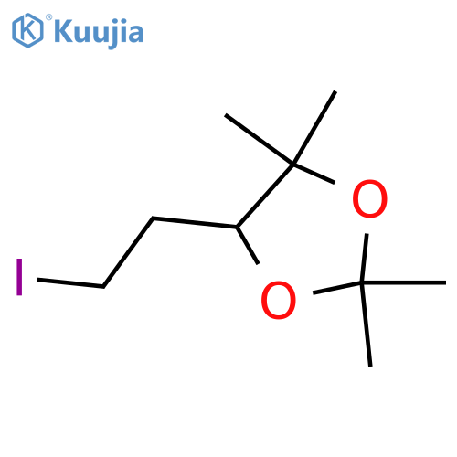 1,3-Dioxolane, 5-(2-iodoethyl)-2,2,4,4-tetramethyl-, (5R)- structure