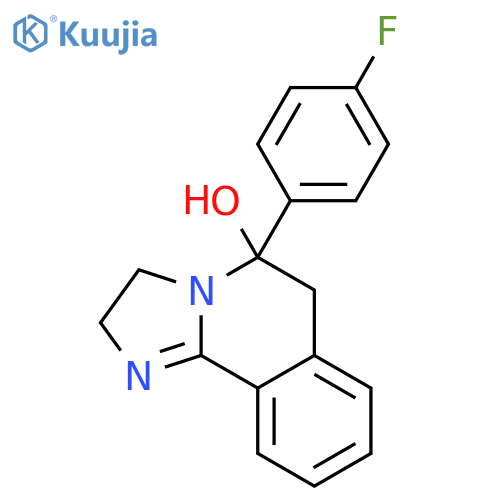 Imidazo[2,1-a]isoquinolin-5-ol,5-(4-fluorophenyl)-2,3,5,6-tetrahydro- structure