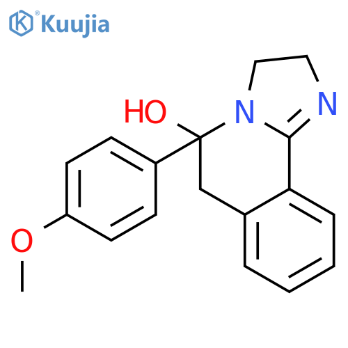 5-(4-methoxyphenyl)-2,3,5,6-tetrahydroimidazo[2,1-a]isoquinolin-5-ol structure