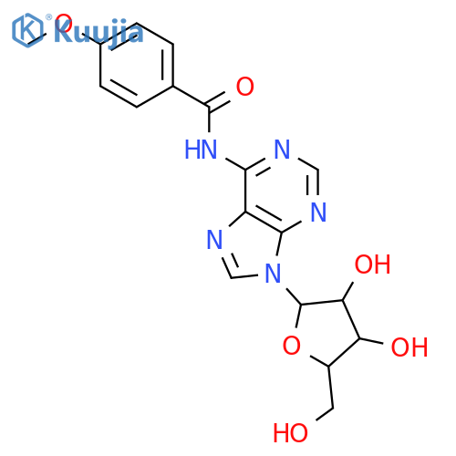 Adenosine, N-(4-methoxybenzoyl)- structure