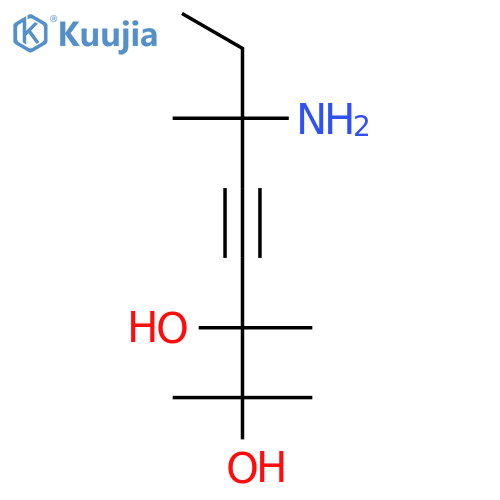 4-Octyne-2,3-diol, 6-amino-2,3,6-trimethyl- structure