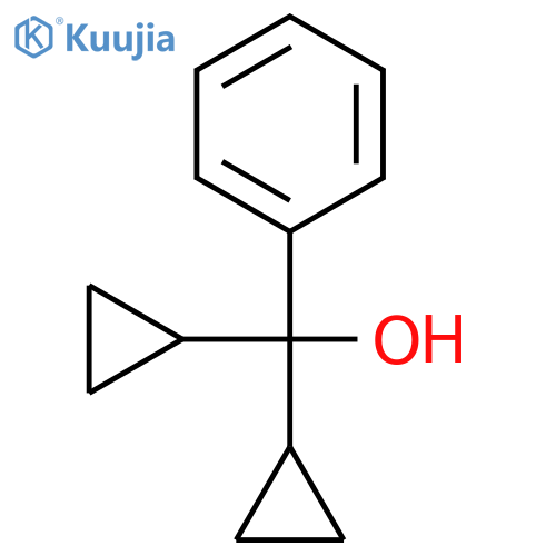 Benzenemethanol, a,a-dicyclopropyl- structure