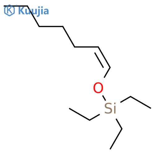 Silane, triethyl[(1Z)-1-heptenyloxy]- structure