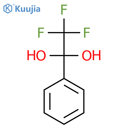 1,1-Ethanediol, 2,2,2-trifluoro-1-phenyl- structure