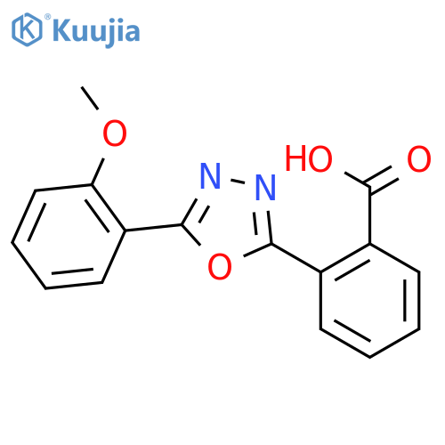 Benzoic acid, 2-[5-(2-methoxyphenyl)-1,3,4-oxadiazol-2-yl]- structure