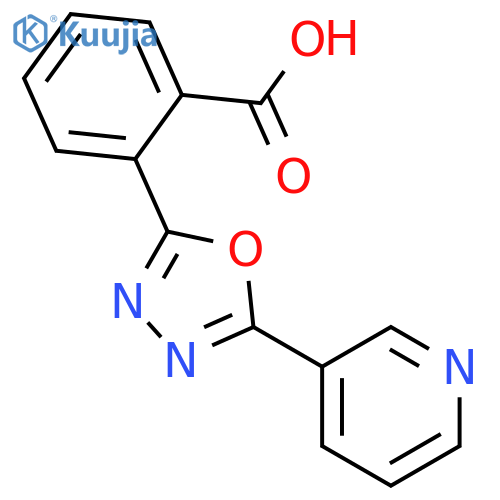 Benzoic acid, 2-[5-(3-pyridinyl)-1,3,4-oxadiazol-2-yl]- structure