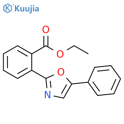 Benzoic acid, 2-(5-phenyl-2-oxazolyl)-, ethyl ester structure