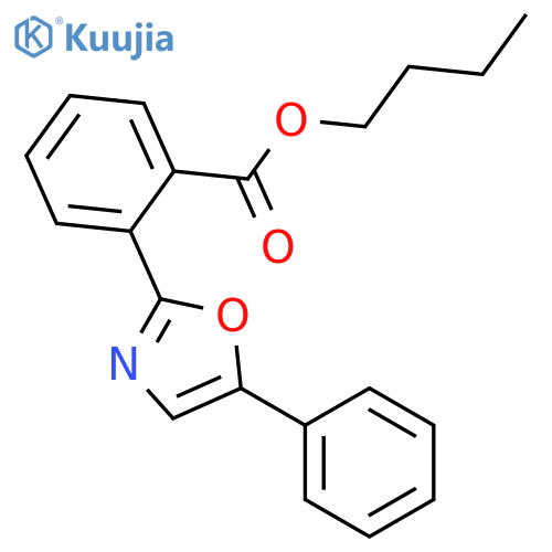 Benzoic acid, 2-(5-phenyl-2-oxazolyl)-, butyl ester structure