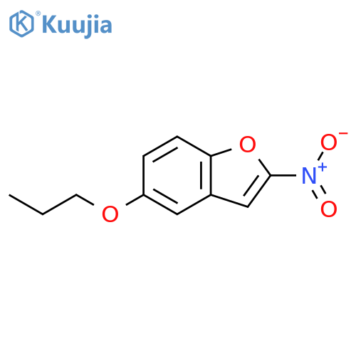 Benzofuran, 2-nitro-5-propoxy- structure