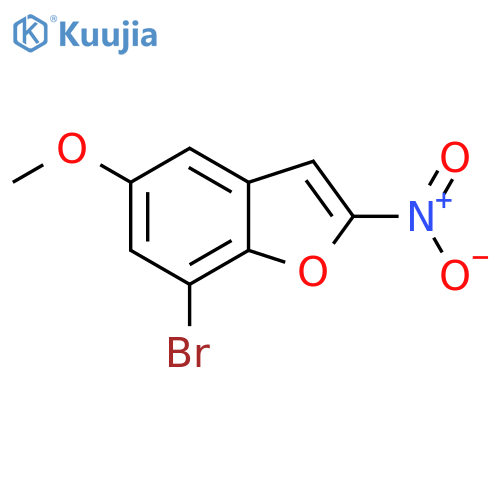 Benzofuran, 7-bromo-5-methoxy-2-nitro- structure