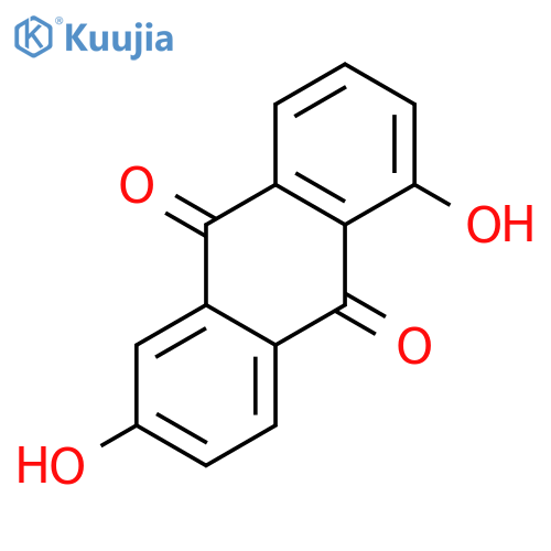 9,10-Anthracenedione, 1,6-dihydroxy- structure
