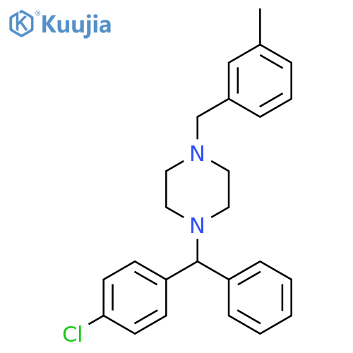 1-((4-Chlorophenyl)(phenyl)methyl)-4-(3-methylbenzyl)piperazine structure