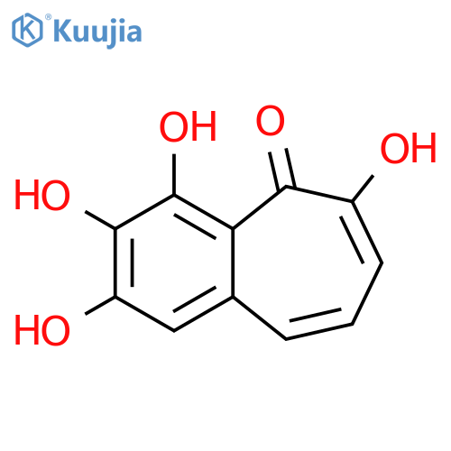 2,3,4,6-Tetrahydroxy-5H-benzo7annulen-5-one structure