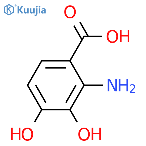 2-Amino-3,4-dihydroxybenzoic acid structure