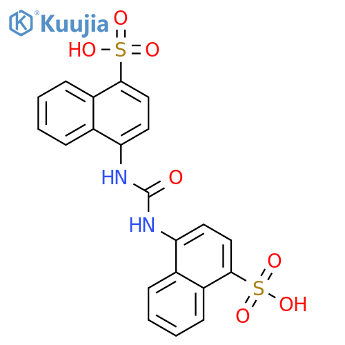 4-{[(4-sulfonaphthalen-1-yl)carbamoyl]amino}naphthalene-1-sulfonic acid structure