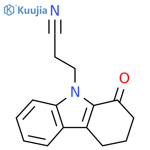 3-(1-Oxo-1,2,3,4-tetrahydro-9H-carbazol-9-yl)propanenitrile structure