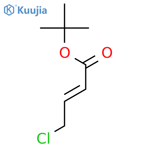 2-BUTENOIC ACID, 4-CHLORO-, 1,1-DIMETHYLETHYL ESTER, (E)- structure