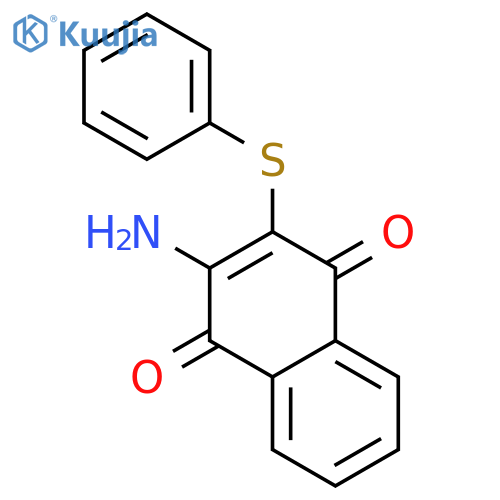 1,4-Naphthalenedione,2-amino-3-(phenylthio)- structure