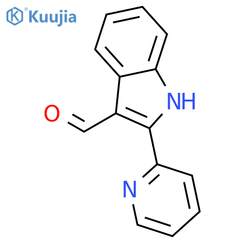 1H-Indole-3-carboxaldehyde,2-(2-pyridinyl)- structure