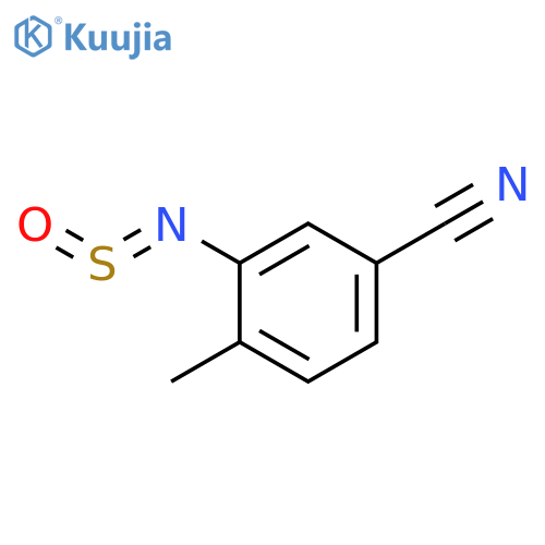 Benzonitrile, 4-methyl-3-(sulfinylamino)- structure