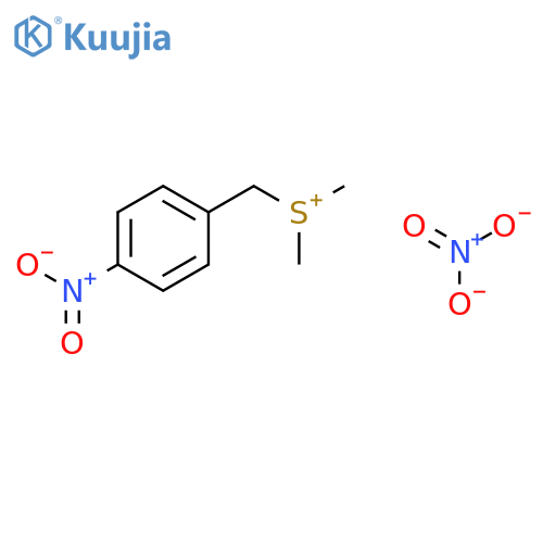 Sulfonium, dimethyl[(4-nitrophenyl)methyl]-, nitrate structure