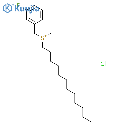Sulfonium, dodecyl[(3-fluorophenyl)methyl]methyl-, chloride structure